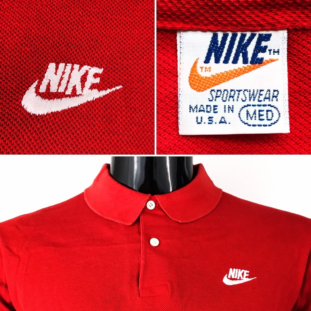 🇺🇸Vintage Nike polo shirt very rare made in USA